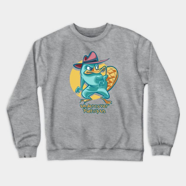 Perry the Platypus Crewneck Sweatshirt by majanation